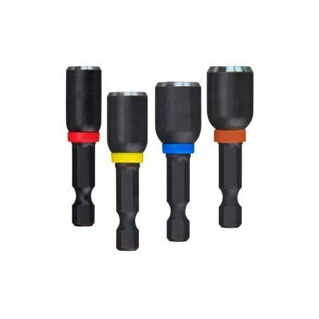 Milwaukee Tool Milwaukee® 49-66-4562 Shockwave„¢ Magnetic Nutdriver Set (1/4", 5/16", 3/8", 7/16") 1-7/8" - Pkg Qty 3 49-66-4562